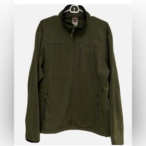 Size XL The North Face Men’s Fleece Jacket Green Full Zip Vapor Wick